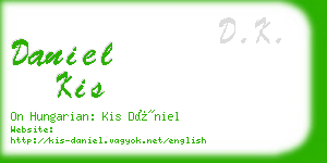 daniel kis business card